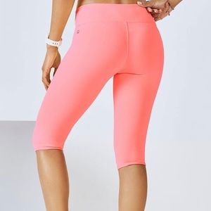 Hot Pink Fabletics Crop Leggings